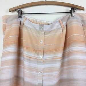 CATO Flowy Midi Skirt w/ Pockets